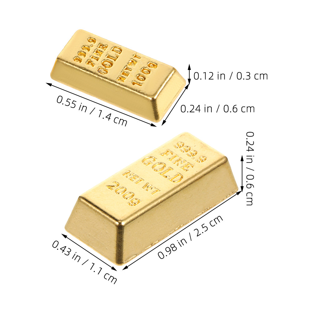 10Pcs Realistic Miniature Gold - Home Decor Simulator reseña y precio