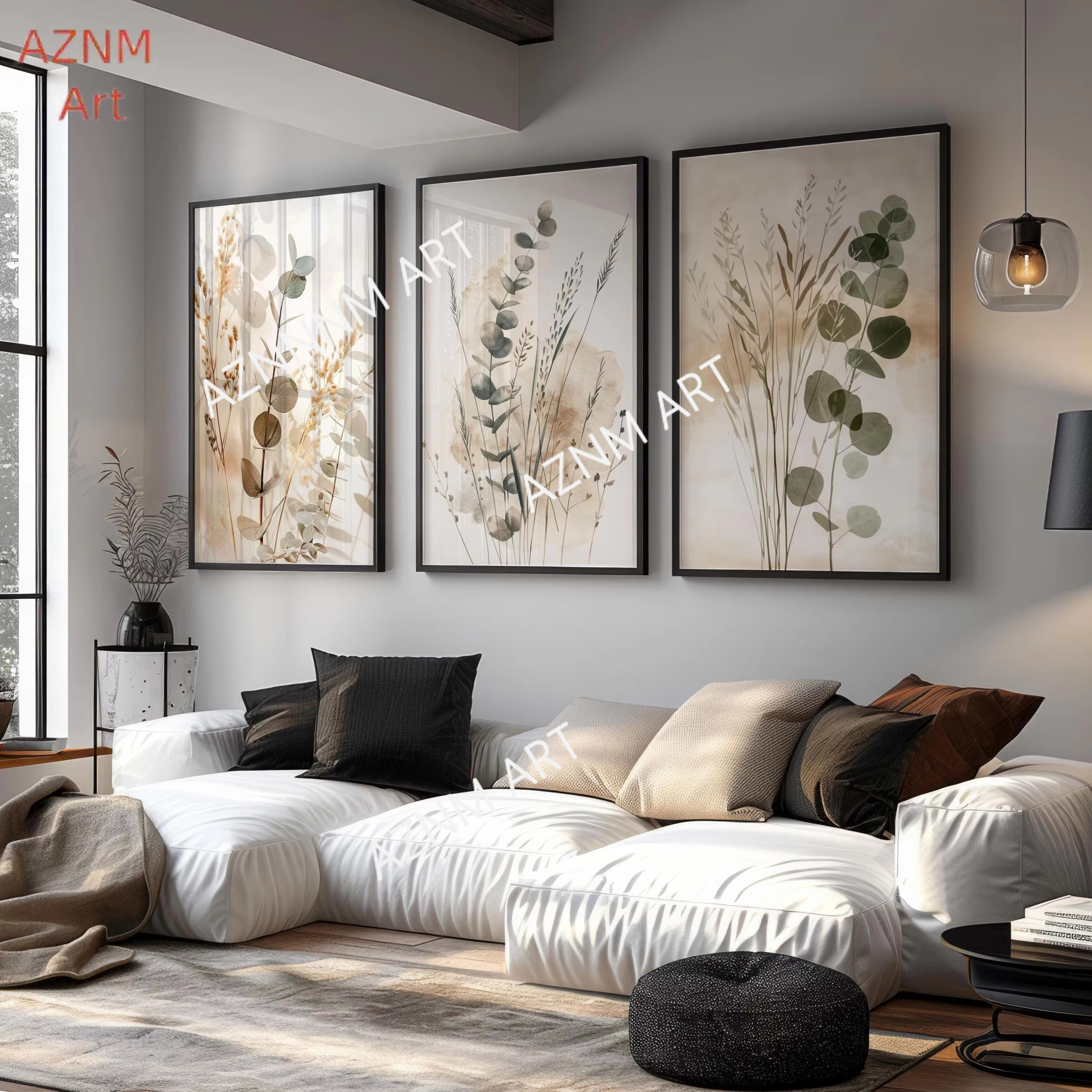 3pc Botanical Wall Artwork Neu - Home Decor Minimal reseña y precio