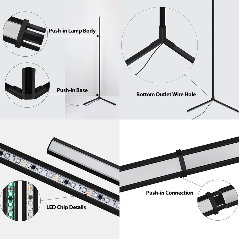 Tuya RGBIC LED Floor Lamp 180C - Home Decor Free App reseña y precio