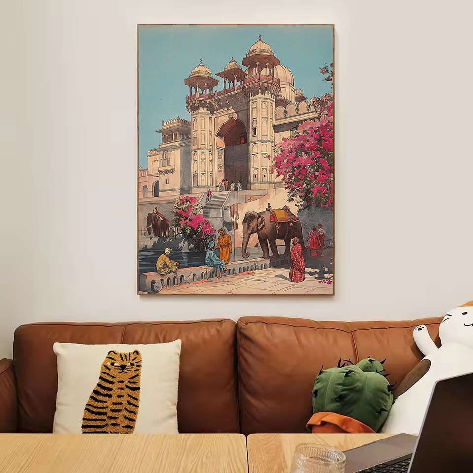Vintage Ancient India Living B - Home Decor Varanasi reseña y precio