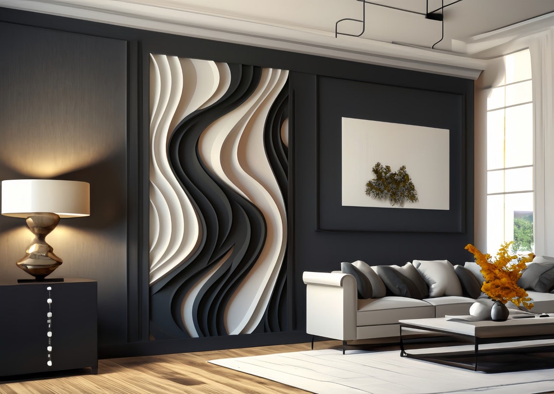 Wave Strip Decorative Wooden W - Home Decor Vision Board reseña y precio