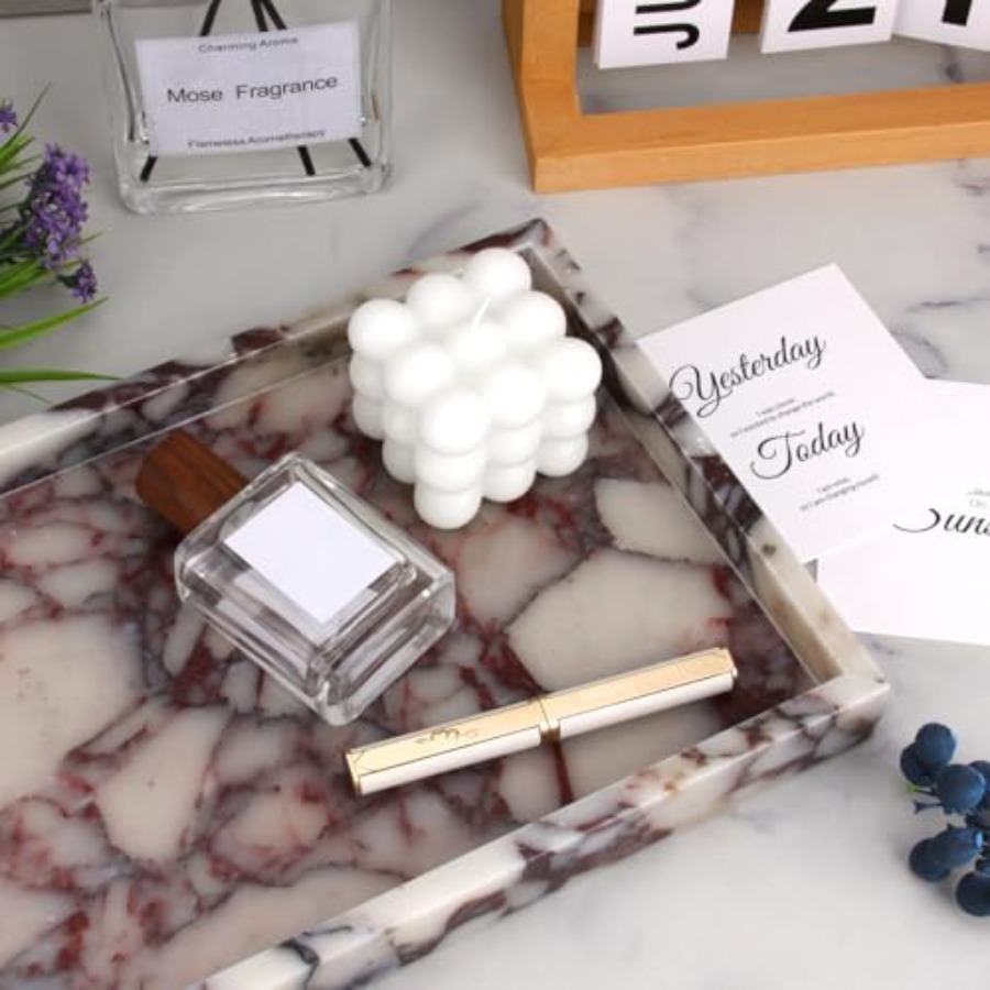 Marble Bathroom Vanity Tray, N - Home Decor Free reseña y precio