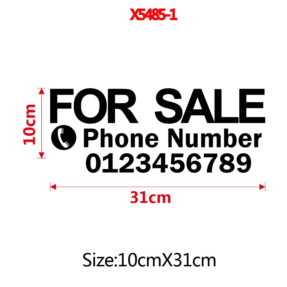 1pc Funny Custom Text with num - Home Decor Sticker reseña y precio