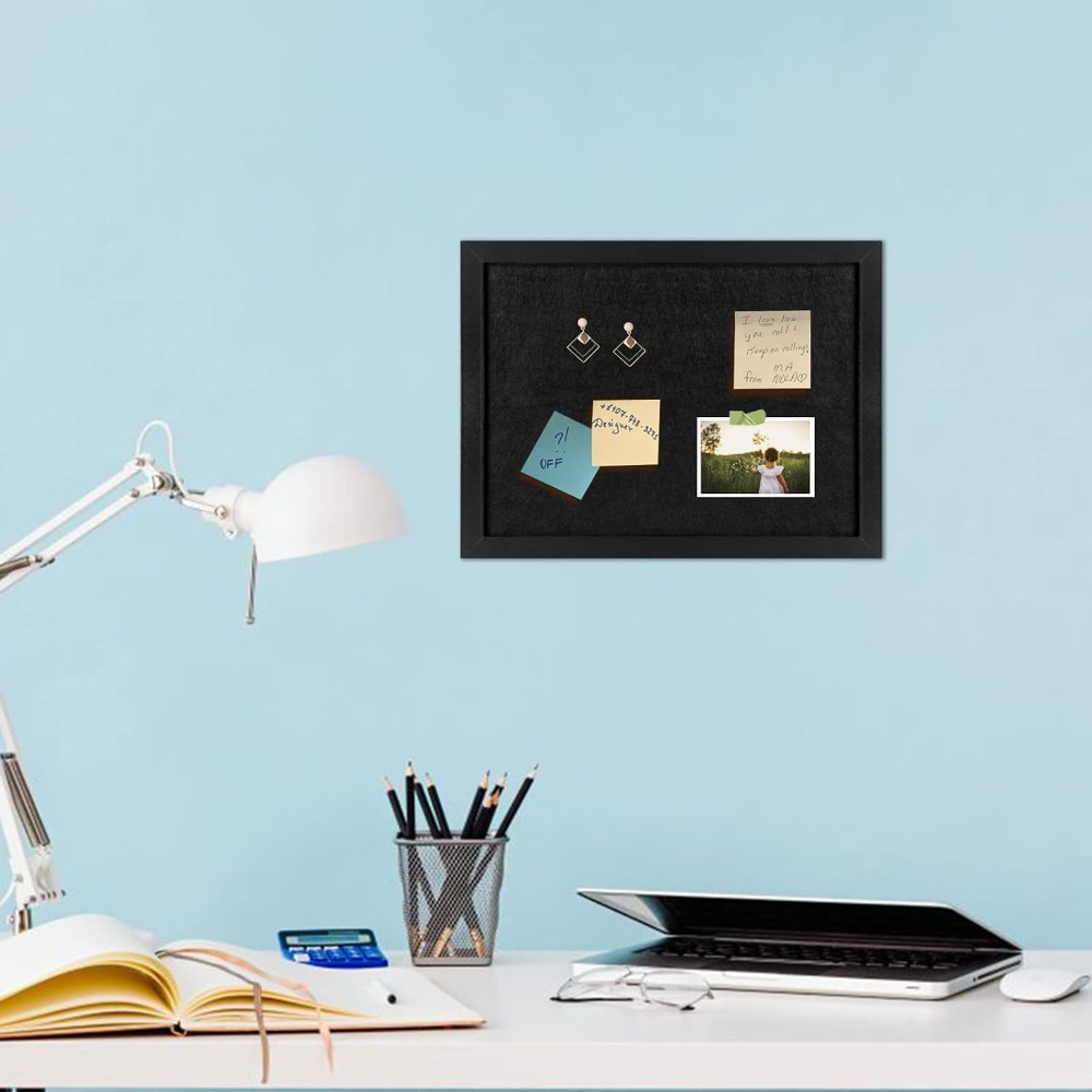 Decorative Black Framed Cork B - Home Decor Vision Board reseña y precio