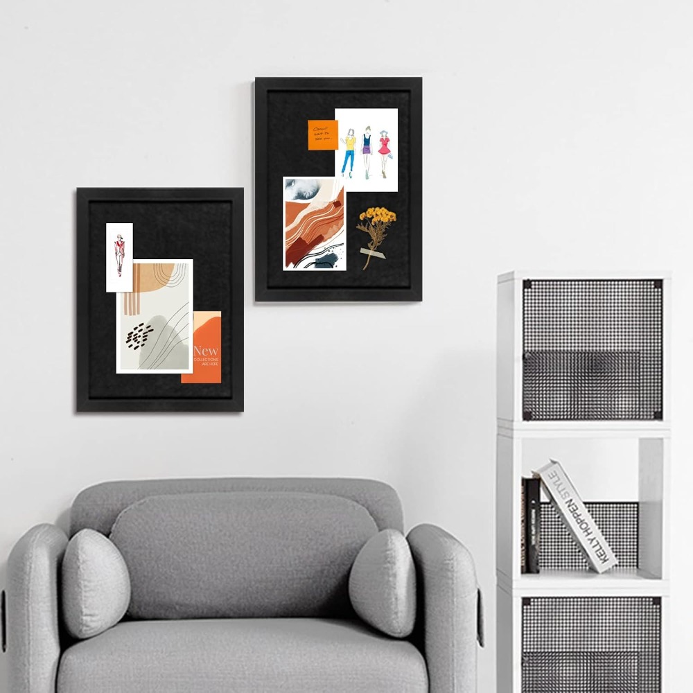 Decorative Black Framed Cork B - Home Decor Vision Board reseña y precio
