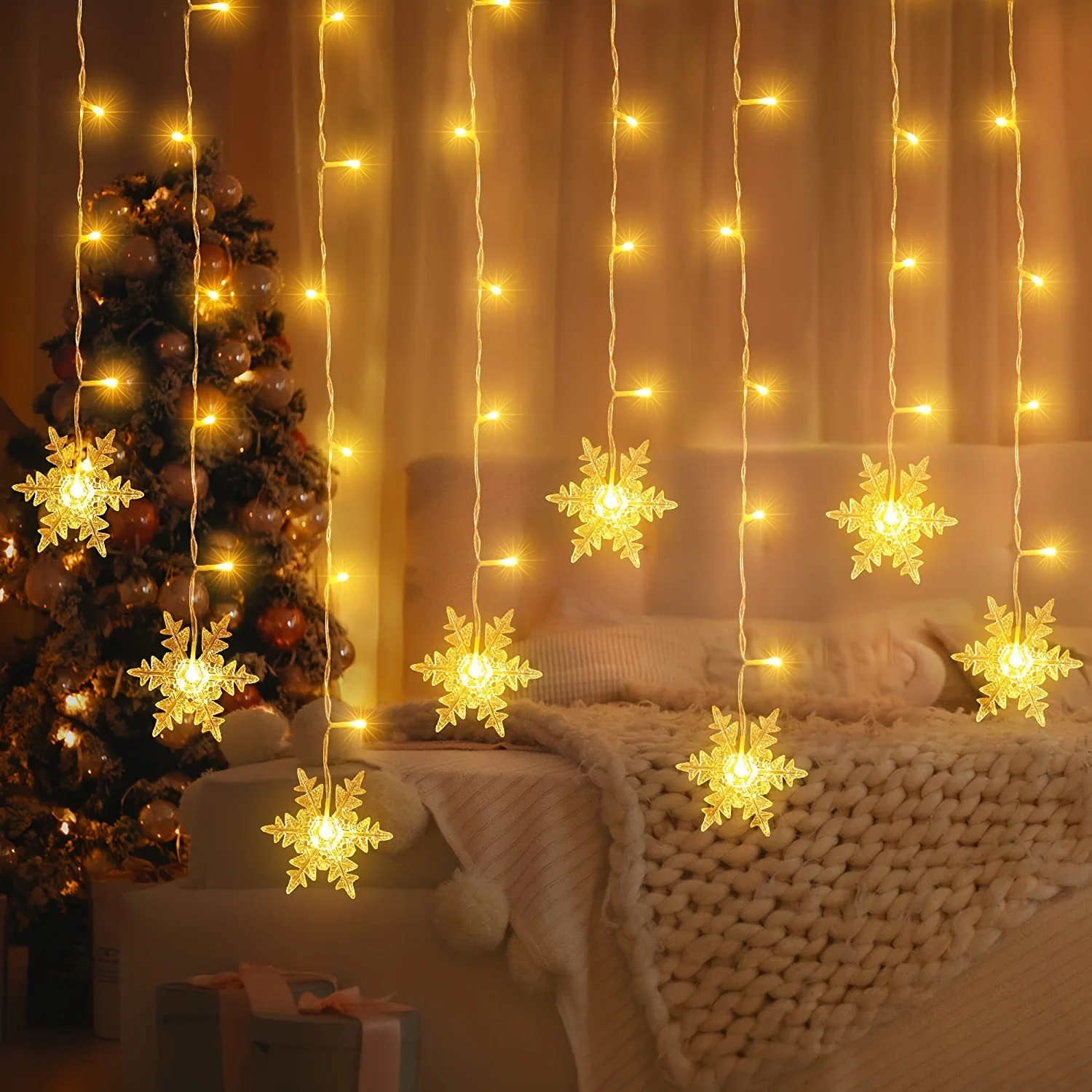 4M 96Led Christmas Home Decor  - String Curtain Light reseña y precio