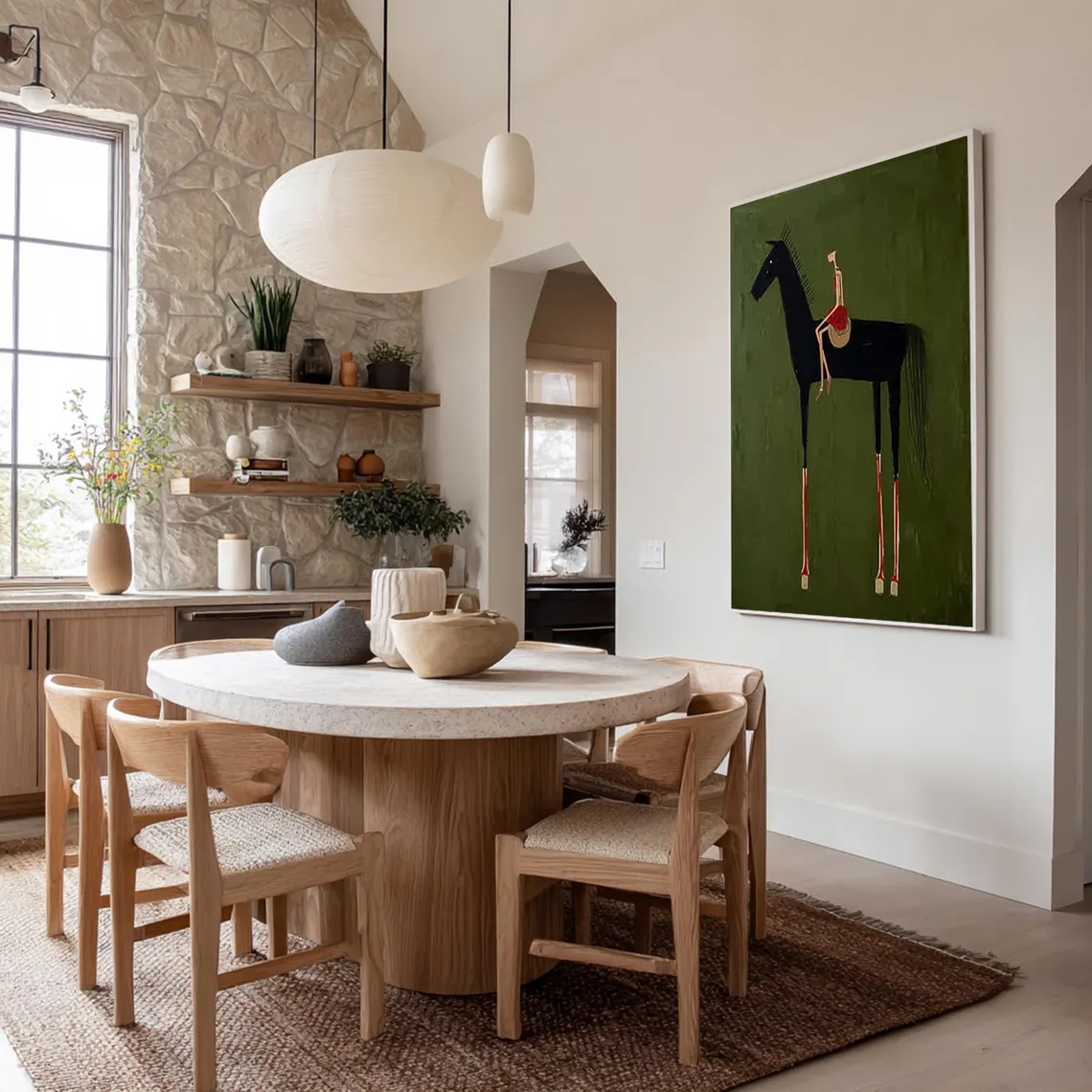 Horse Art Neutral Home Decor P - Home Decor Minimal reseña y precio