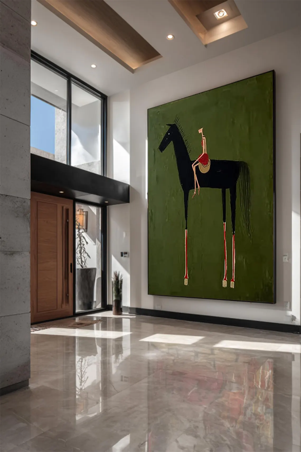 Horse Art Neutral Home Decor P - Home Decor Minimal reseña y precio