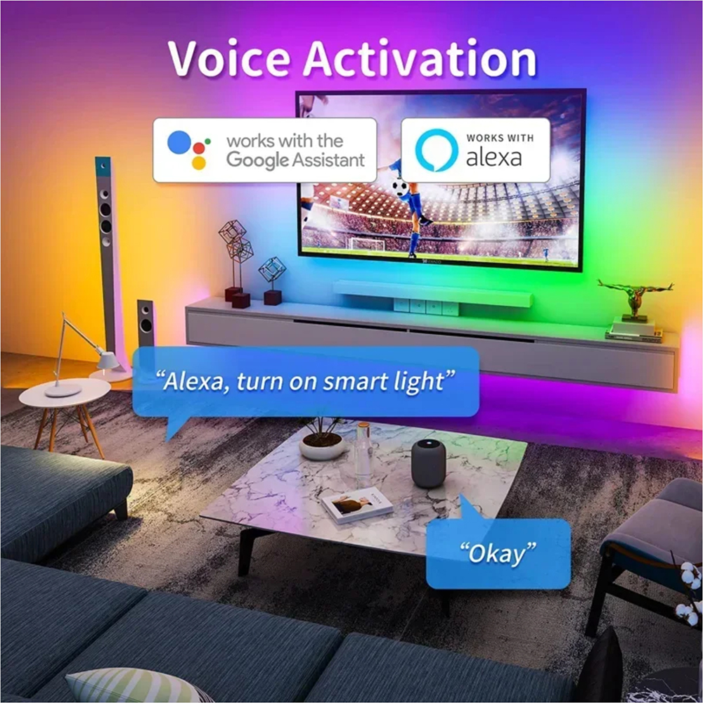 Tuya WiFi WS2811 RGBIC COB LED - Home Decor Free App reseña y precio