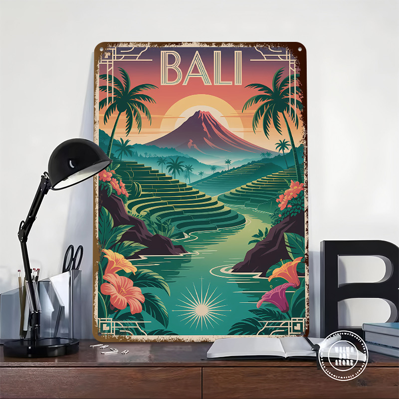 Bali Travel Art Deco Style Pos - Home Decor Bali reseña y precio