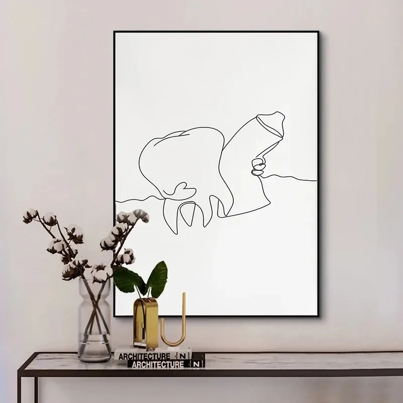 Canvas Painting Wall Art  Pict - Home Decor Minimal reseña y precio