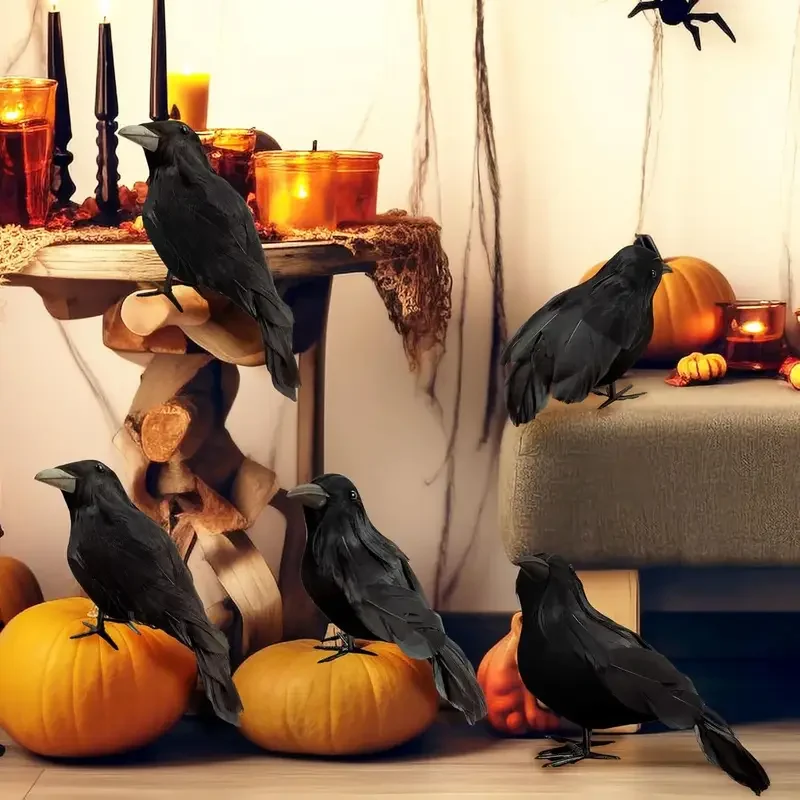 1PC Black Crow Halloween Decor - Home Decor Free reseña y precio