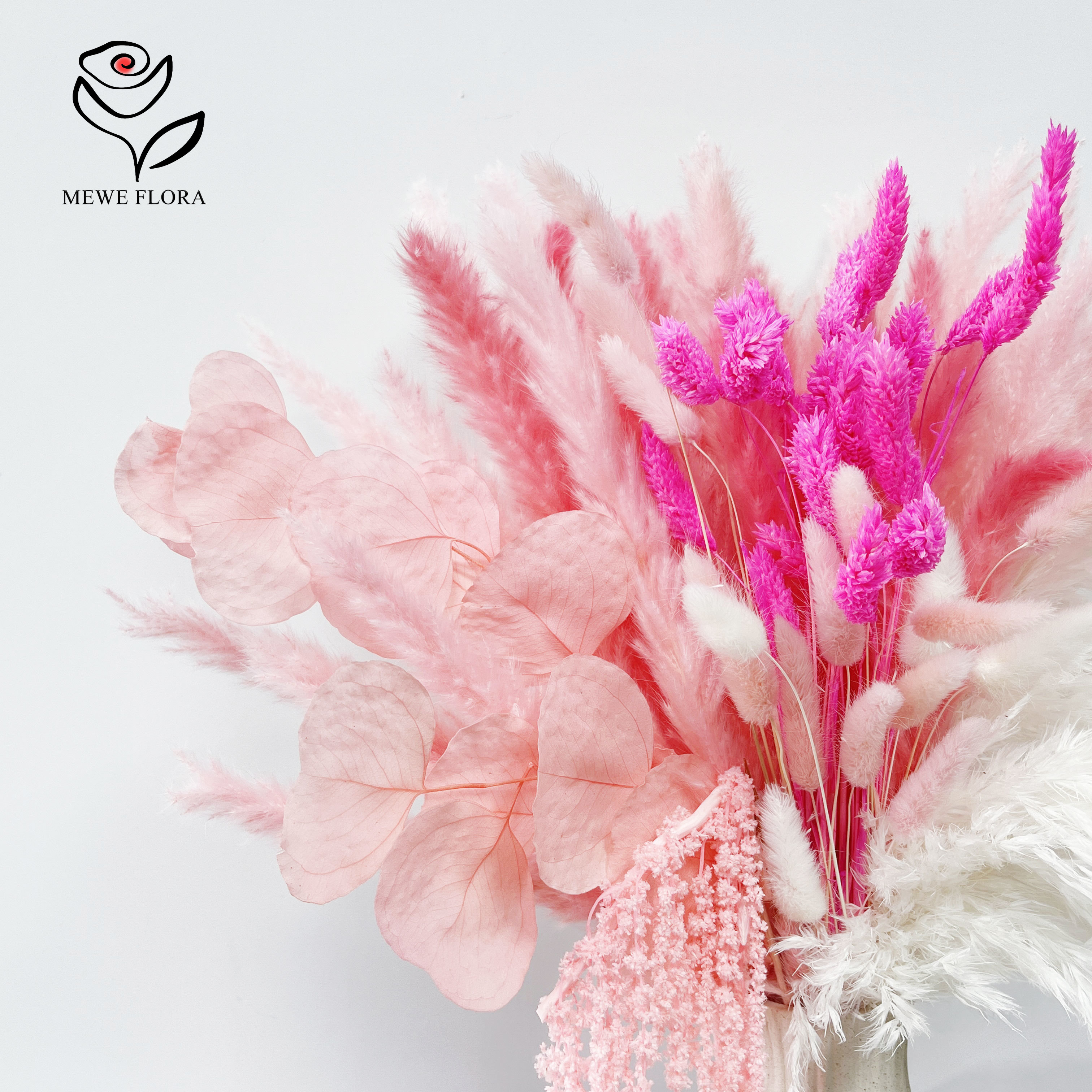 Natural Pampas Pink Dried Flow - Dried Flower Bouquet reseña y precio