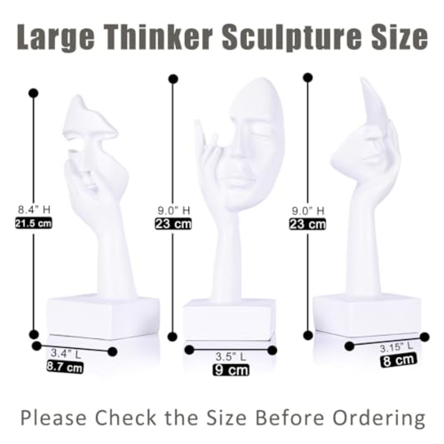 Thinker Large Statue Set - Art - Home Decor Living Room reseña y precio