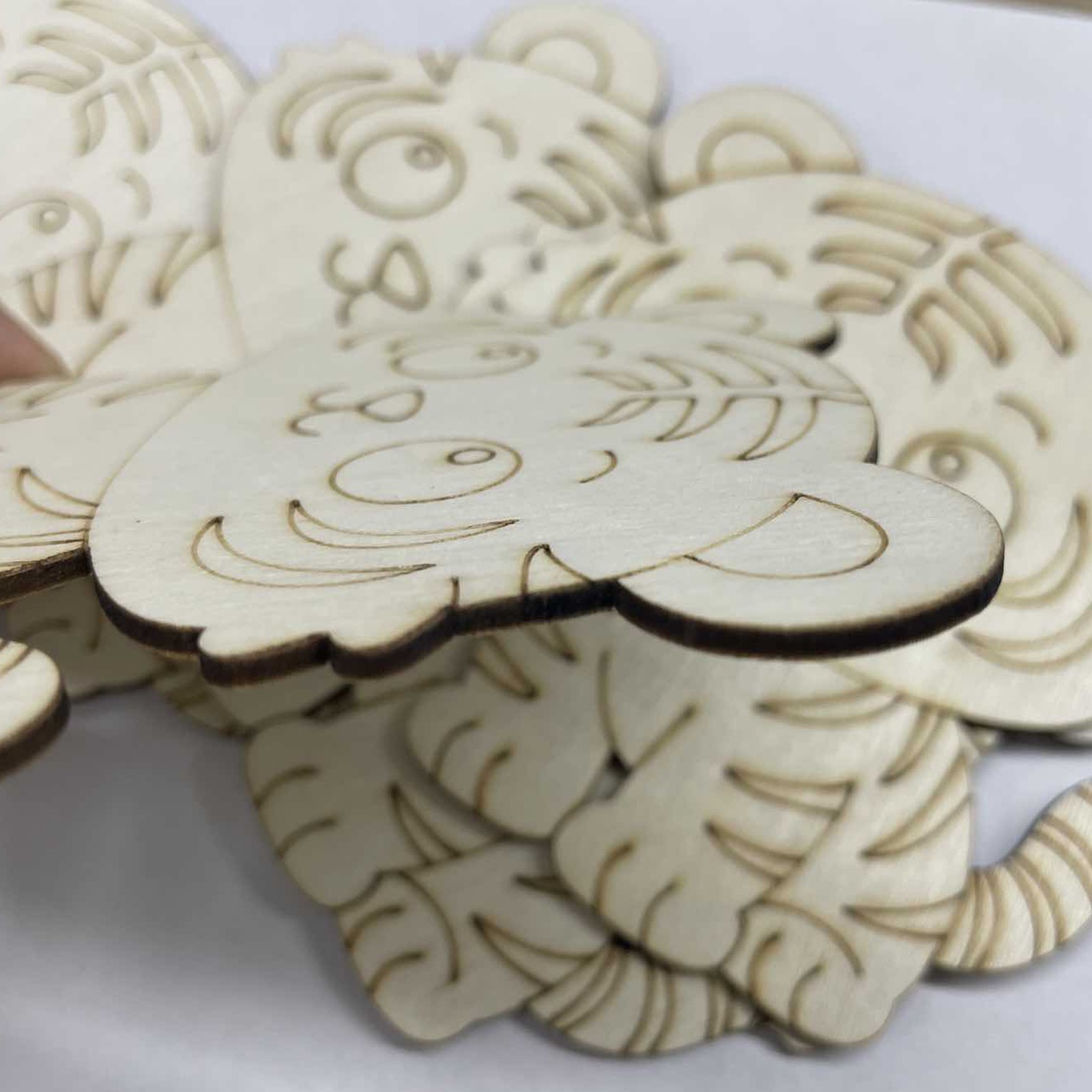 10 Pcs/set Tiger Animal Unfini - Home Decor Diy reseña y precio