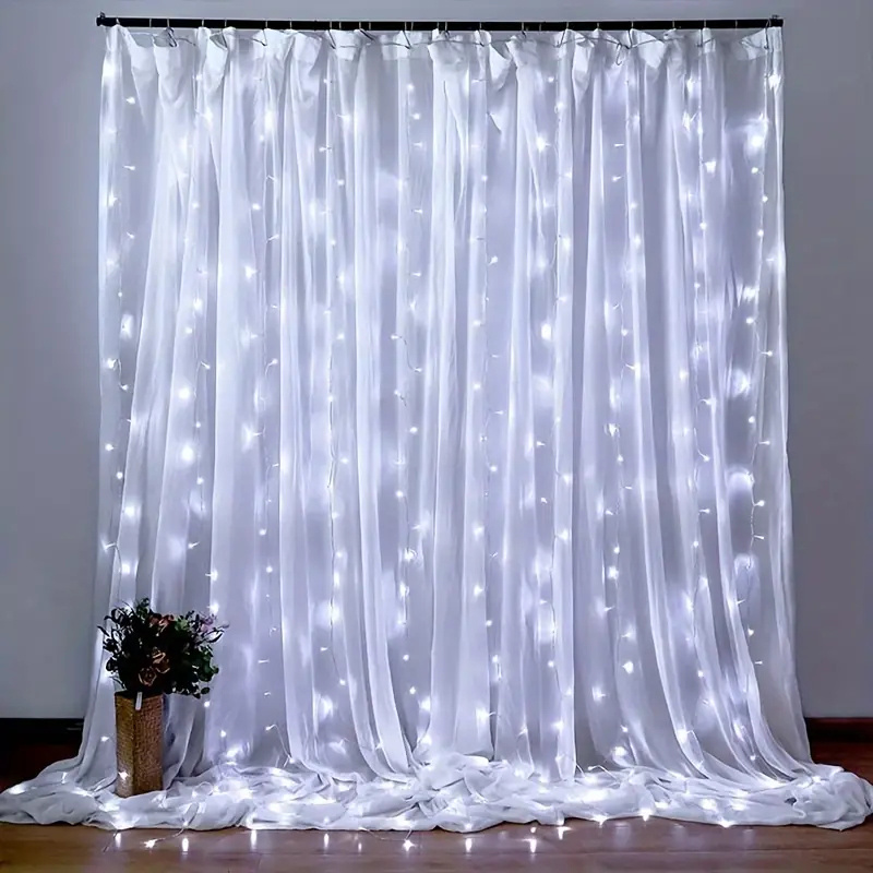 USB LED Curtain Lights Wedding - String Curtain Light reseña y precio