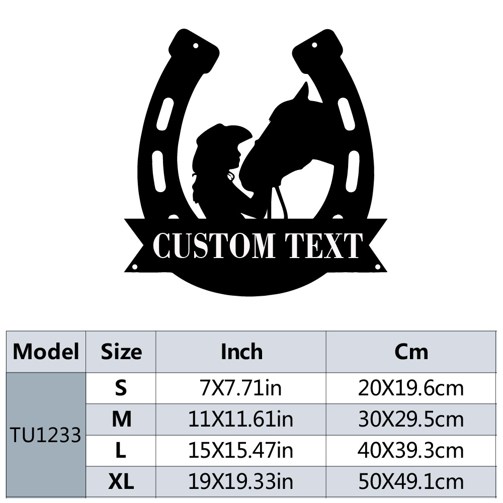 1pc Fashion Customized Horsesh - Home Decor Living Room reseña y precio