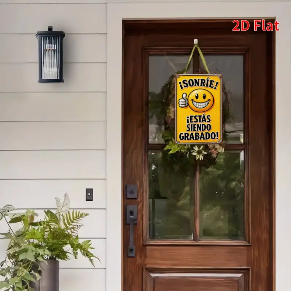 Tin Sign - Smile You Are Being - Home Decor Emoji reseña y precio