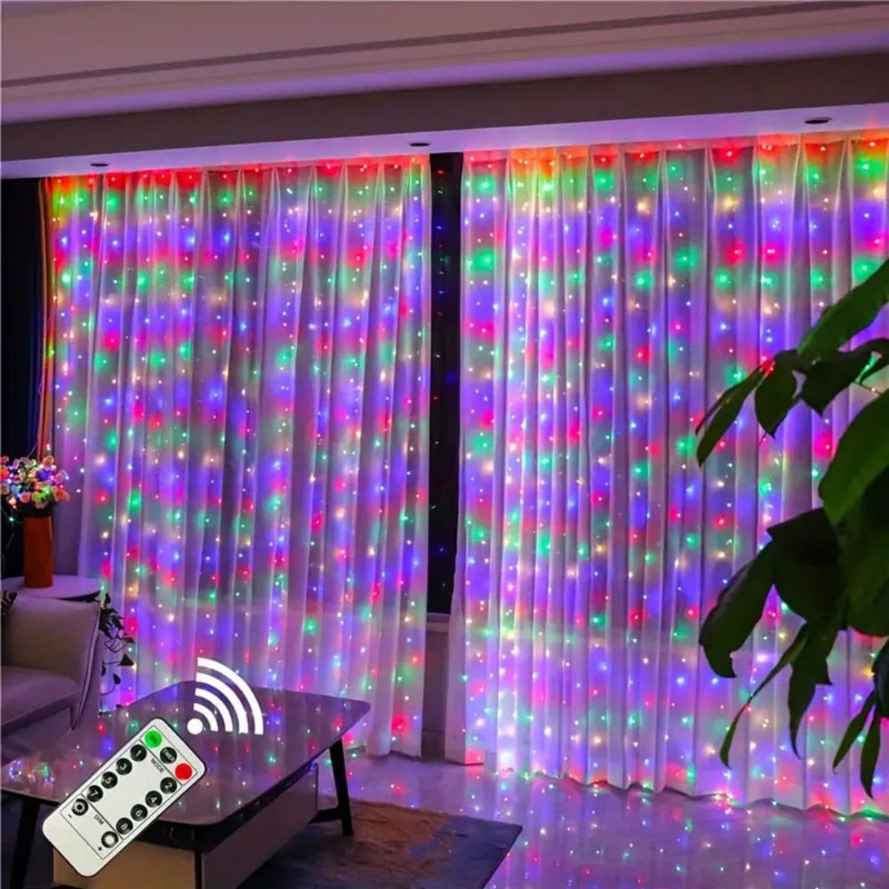 LED Curtain String Lights Garl - String Curtain Light reseña y precio