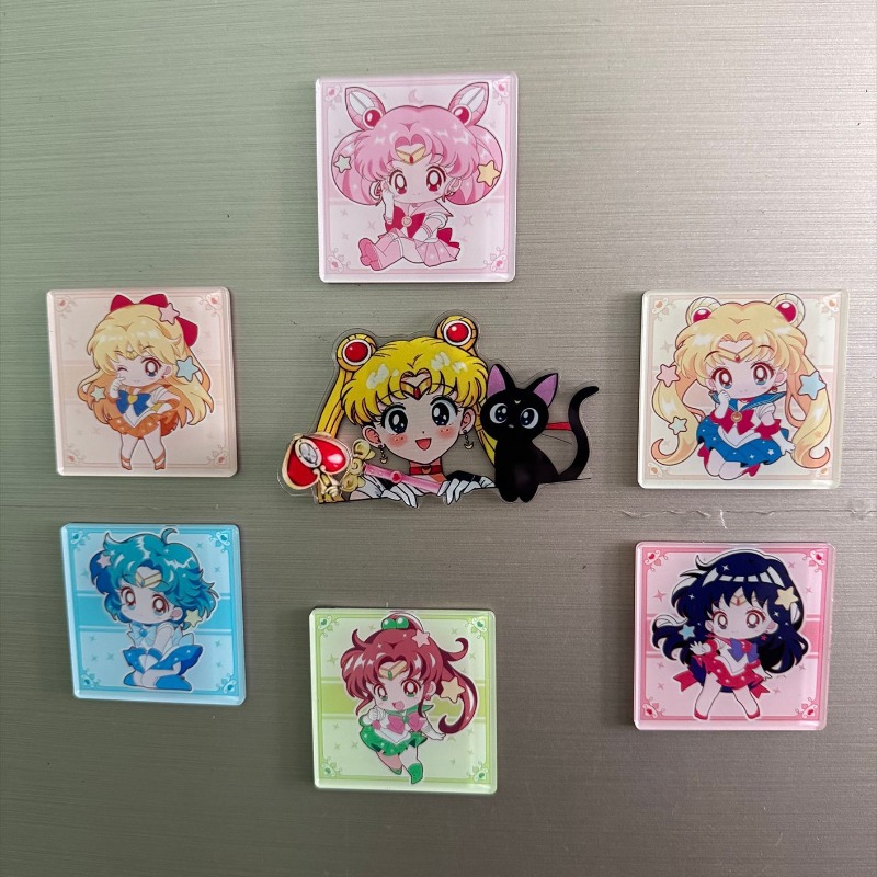 7Pcs/set Sailor Moon Anime Car - Home Decor Sticker reseña y precio