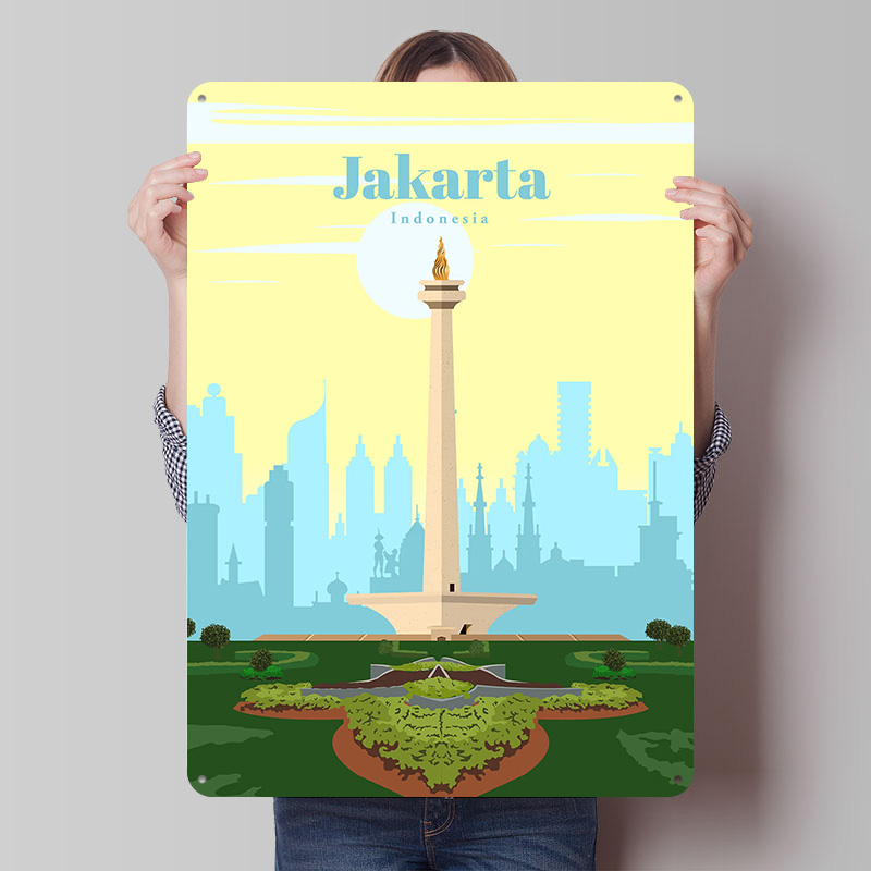 Travel to Jakarta Printing Pos - Home Decor Jakarta reseña y precio