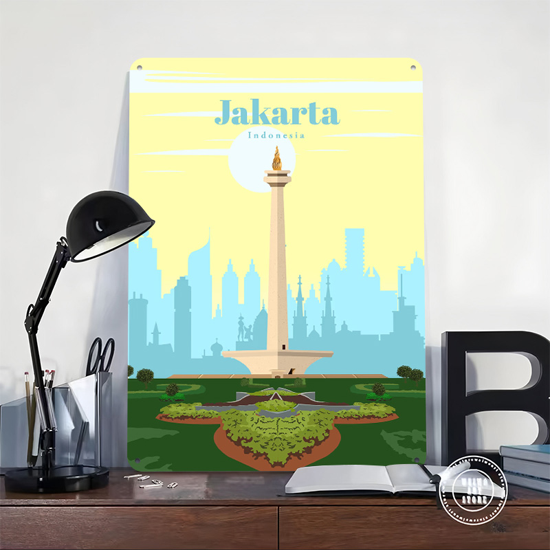 Travel to Jakarta Printing Pos - Home Decor Jakarta reseña y precio