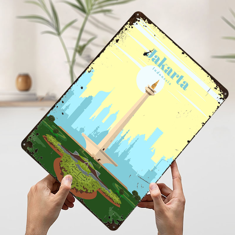 Travel to Jakarta Printing Pos - Home Decor Jakarta reseña y precio