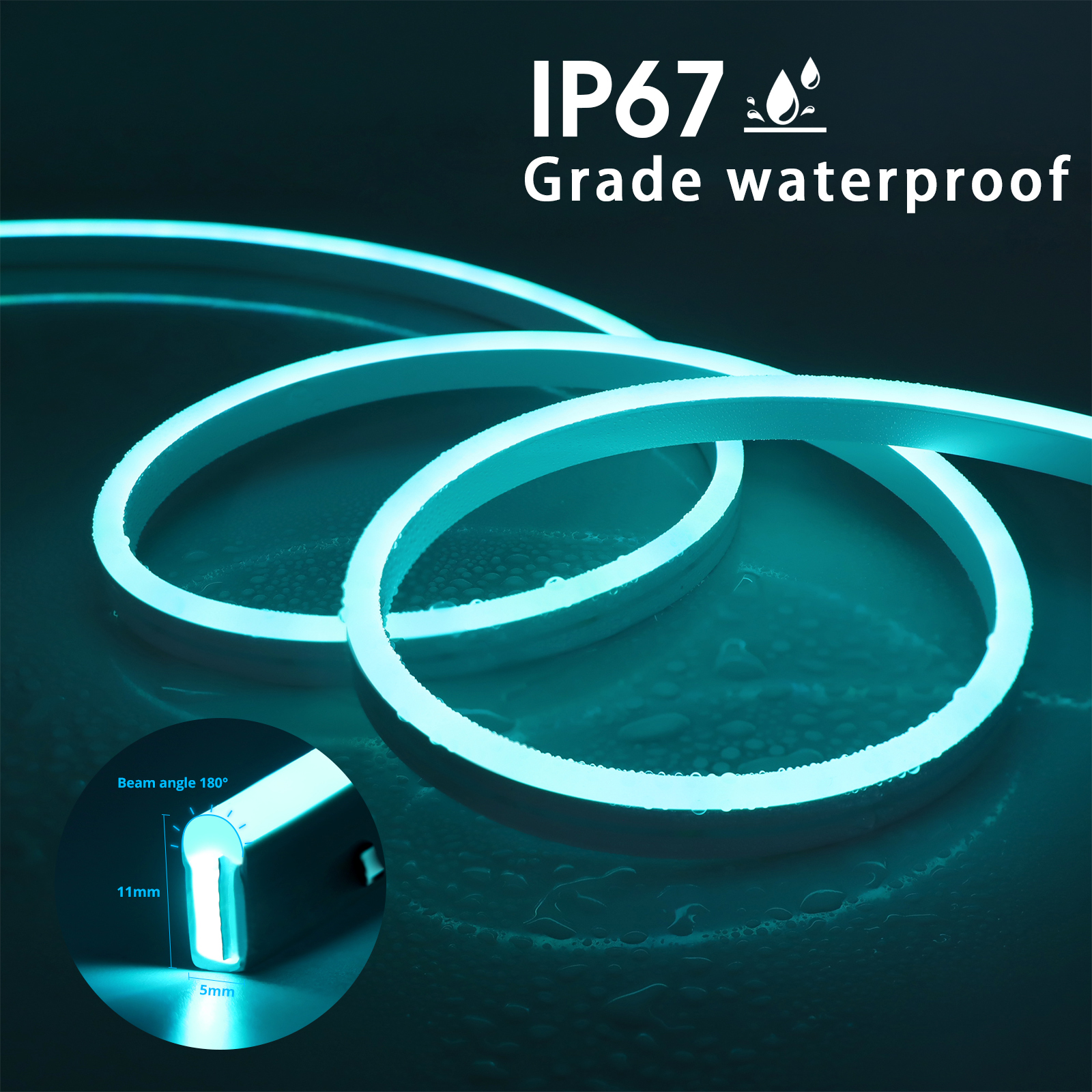 5V USB RGB Neon LED Strip Wate - Home Decor Free App reseña y precio