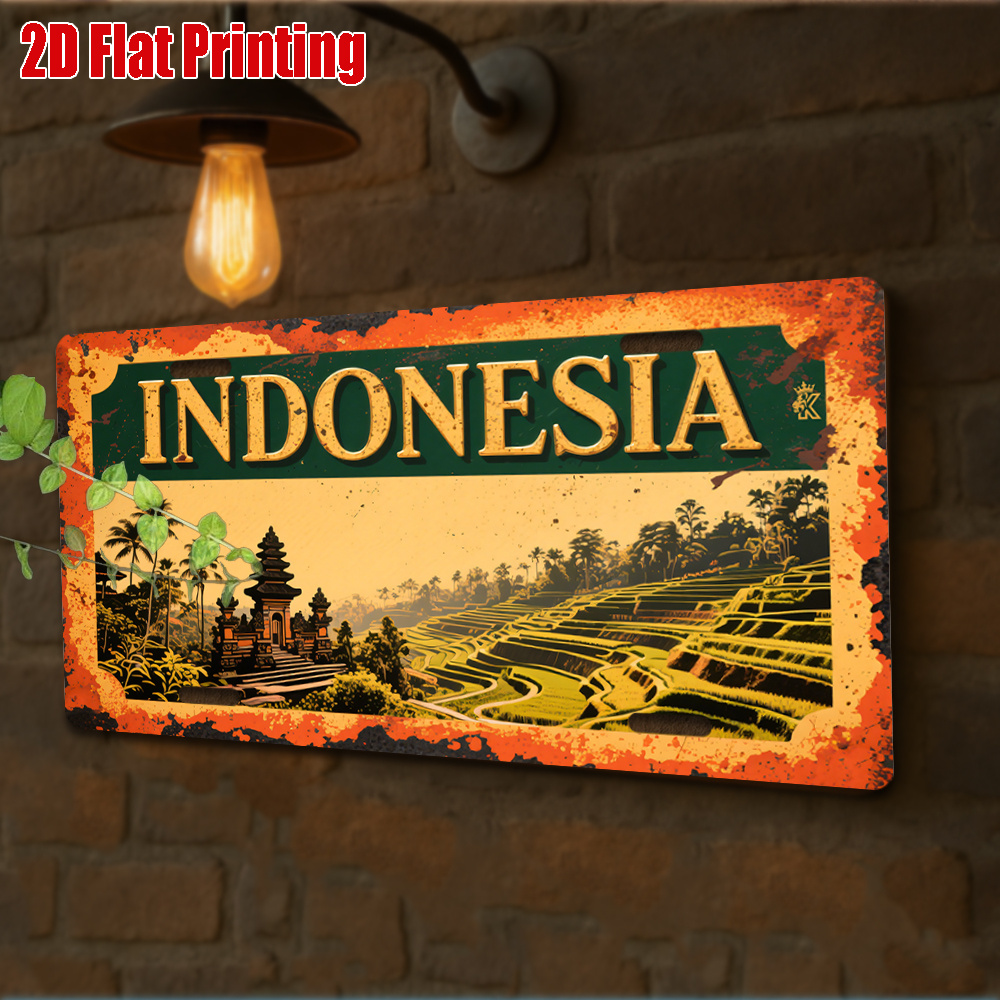 Indonesia Bali Landscape Tin S - Home Decor Bali reseña y precio