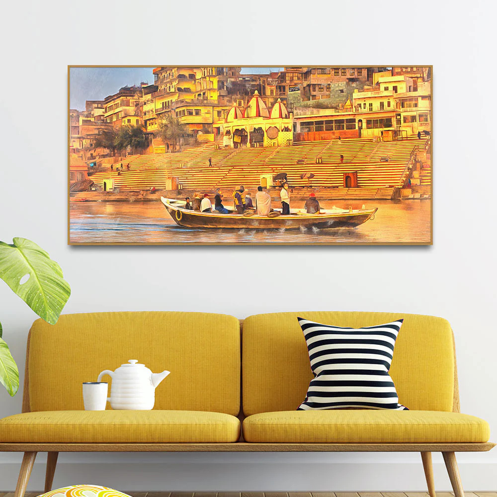 Golden Varanasi Sacred Site La - Home Decor Varanasi reseña y precio