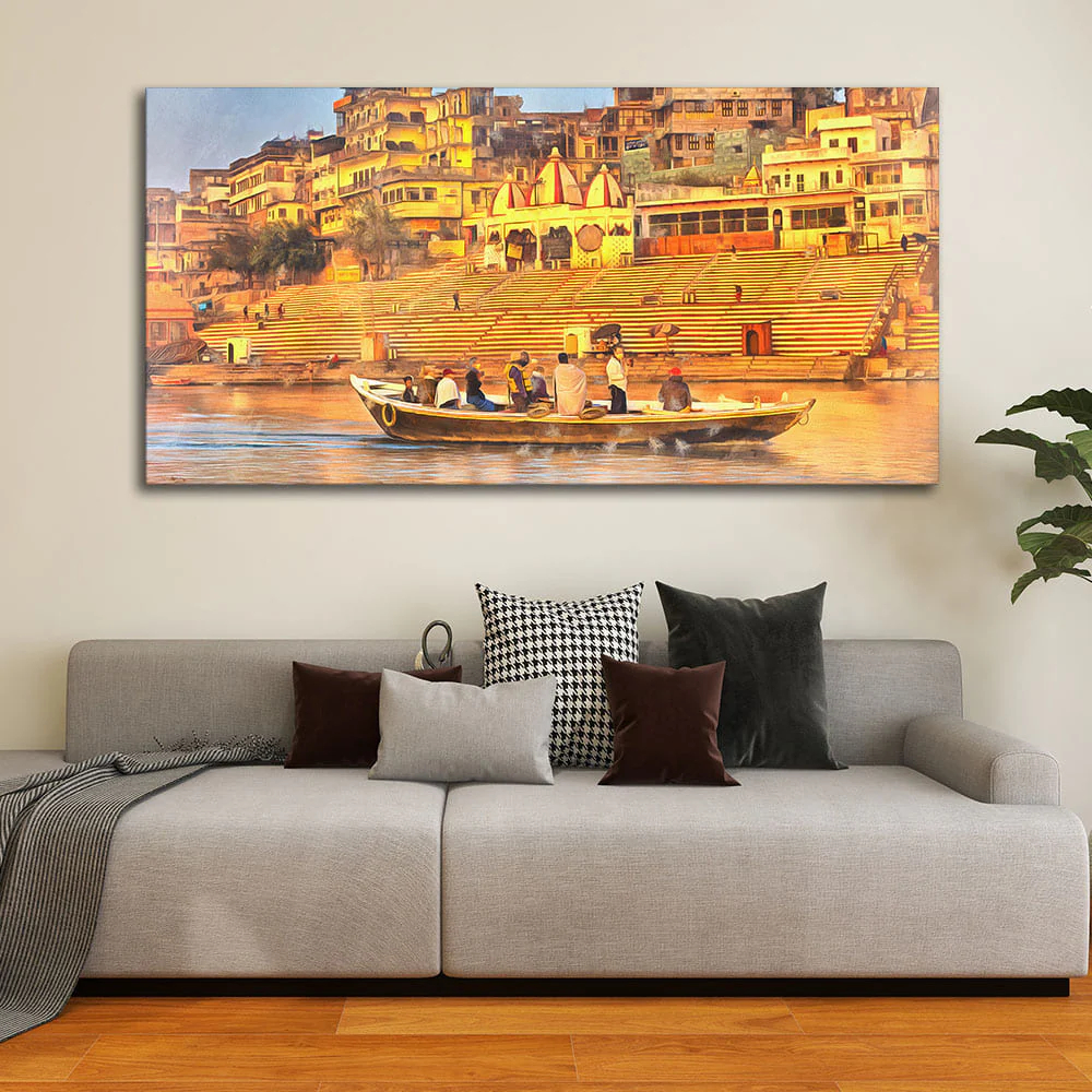 Golden Varanasi Sacred Site La - Home Decor Varanasi reseña y precio