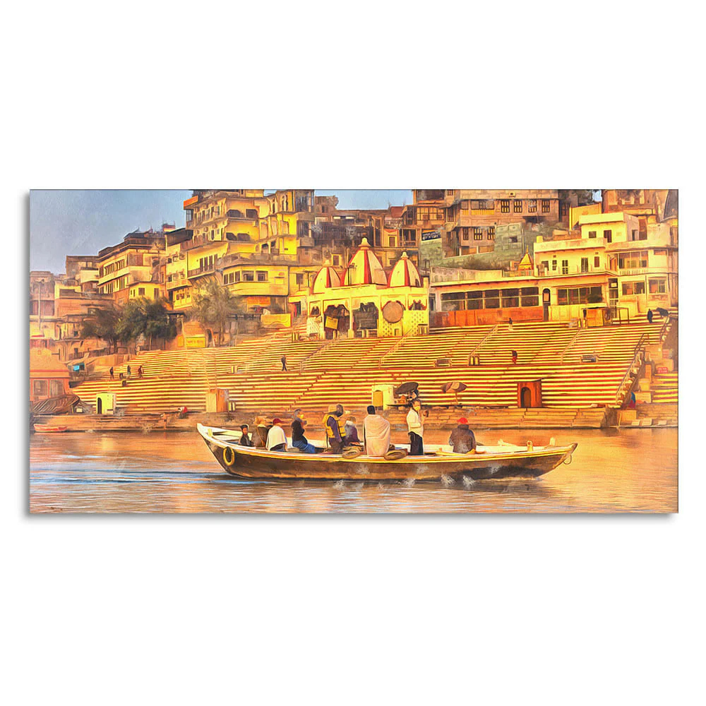 Golden Varanasi Sacred Site La - Home Decor Varanasi reseña y precio