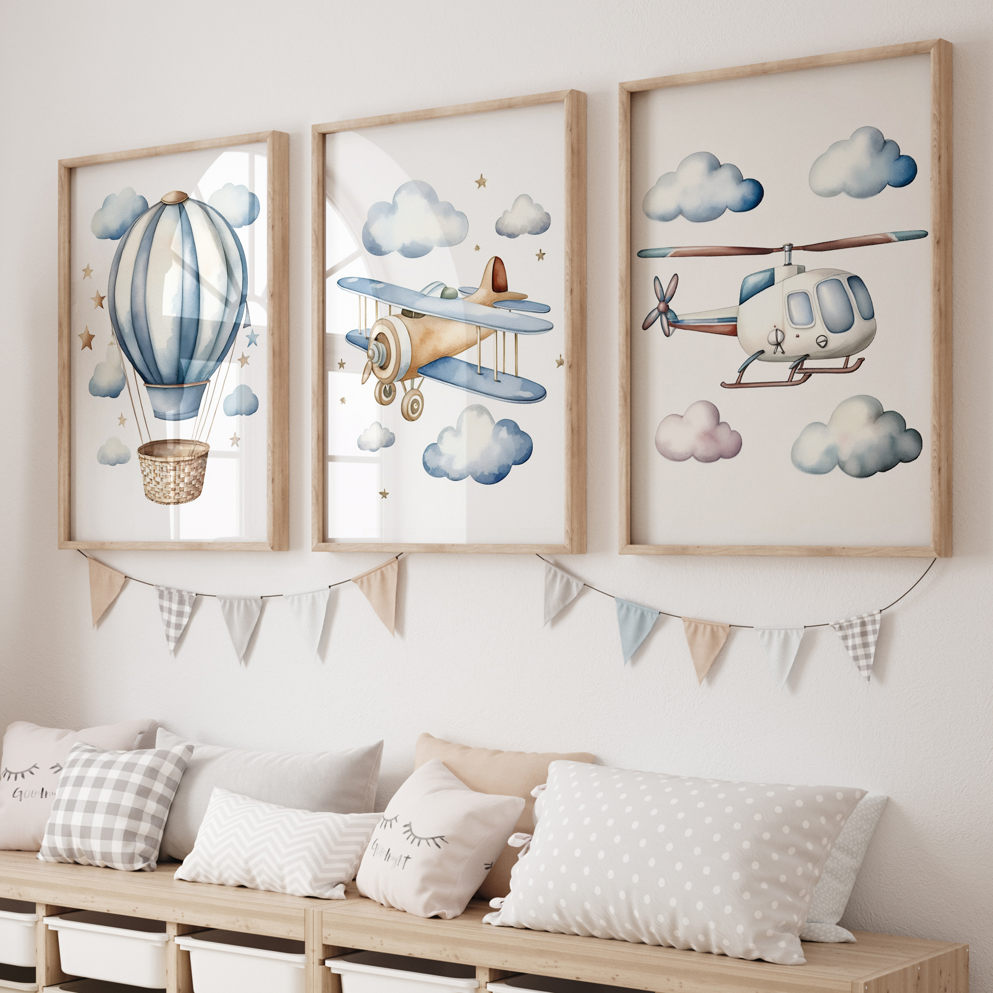 Cartoon Children Airplane Heli - Home Decor Nepal reseña y precio