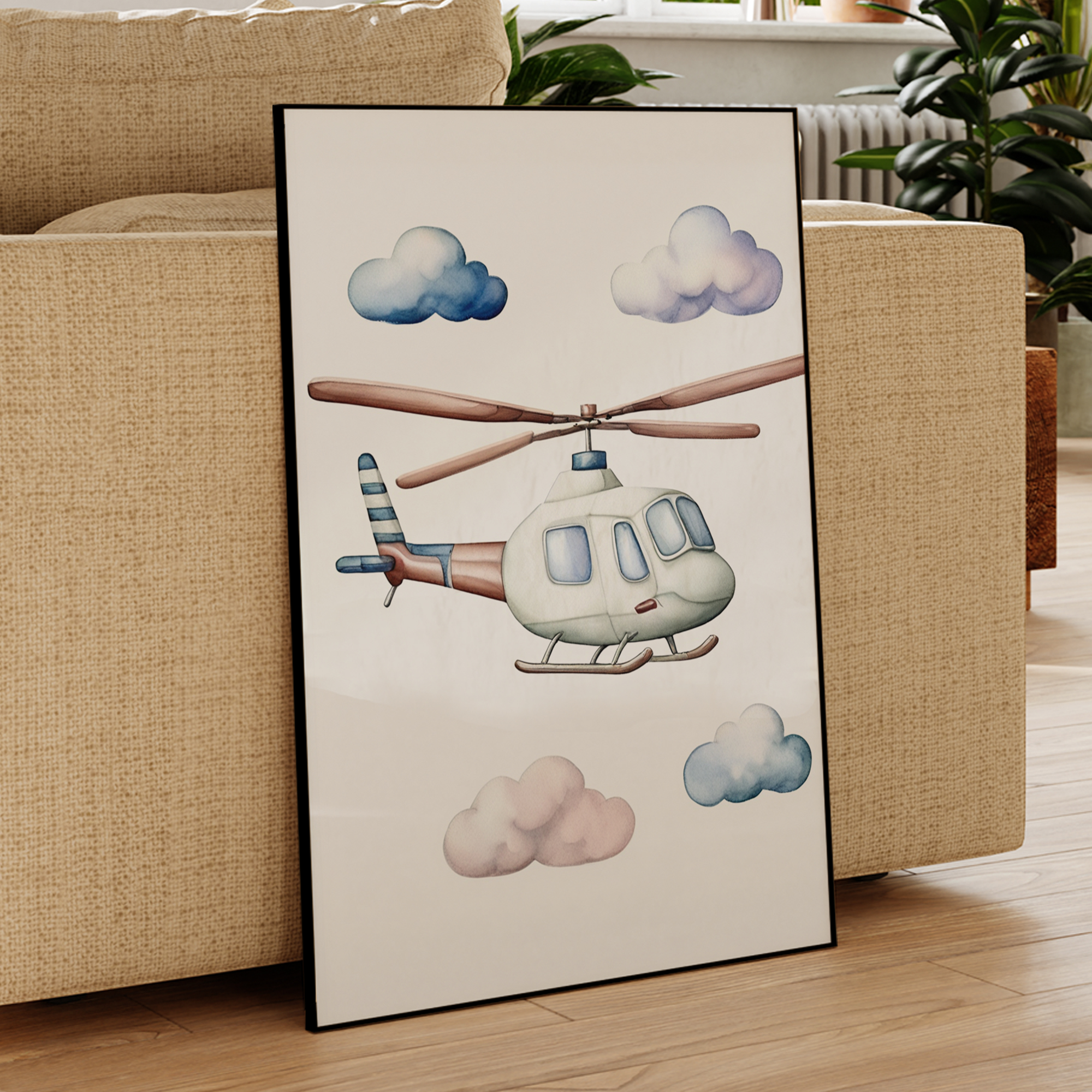 Cartoon Children Airplane Heli - Home Decor Nepal reseña y precio