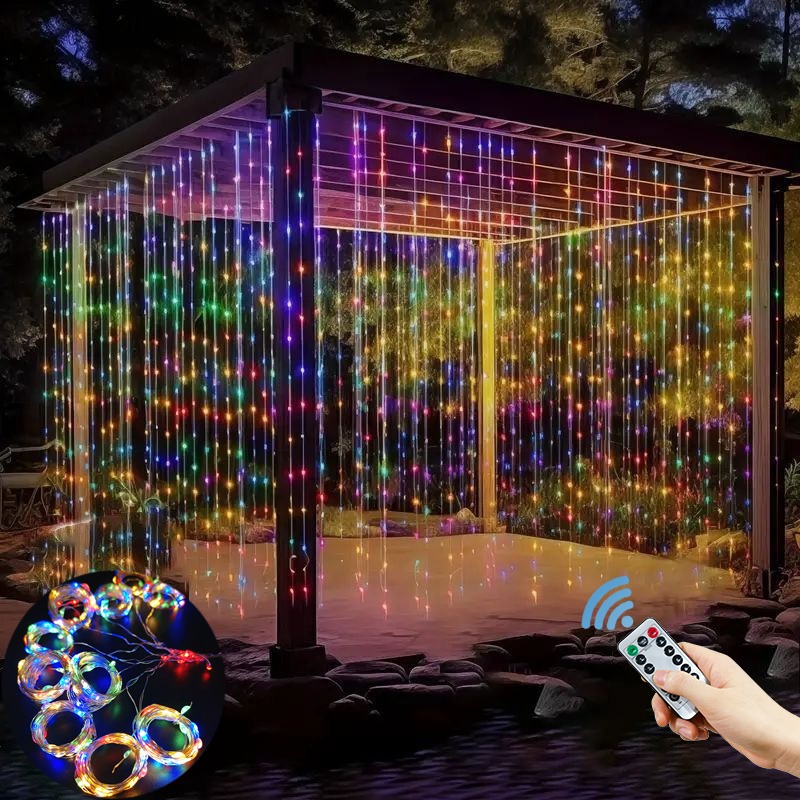 3/4/6m LED Curtain String Ligh - String Curtain Light reseña y precio