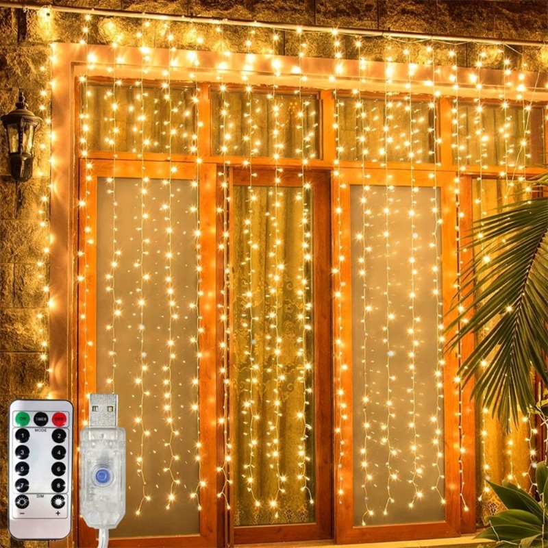 3/4/6m LED Curtain String Ligh - String Curtain Light reseña y precio