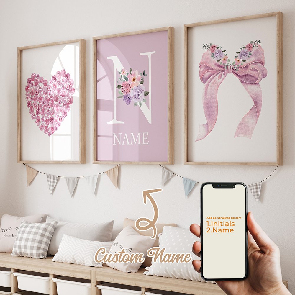 3pcs Personalized Custom Name  - Home Decor Nepal reseña y precio