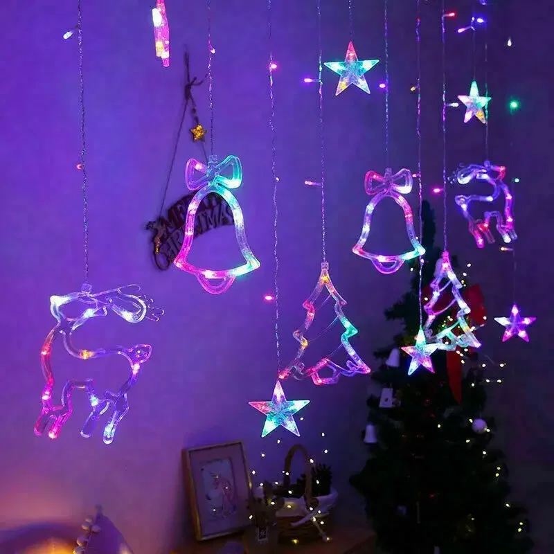 LED Fairy String Window Curtai - String Curtain Light reseña y precio
