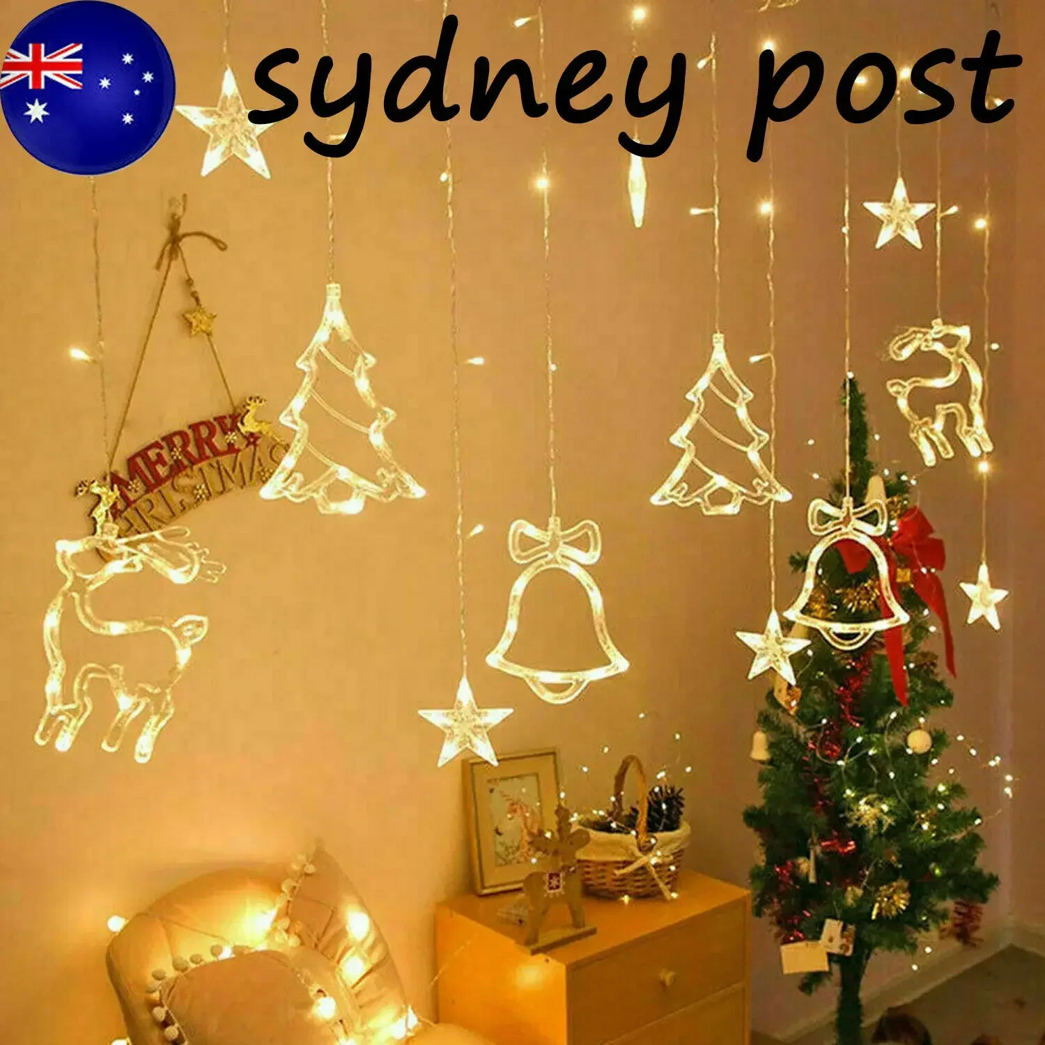 LED Fairy String Window Curtai - String Curtain Light reseña y precio