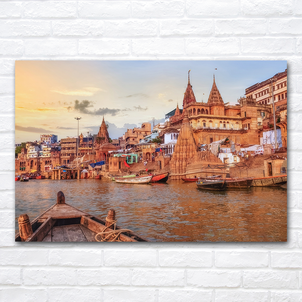 Ganga River Varanasi North Ind - Home Decor Varanasi reseña y precio