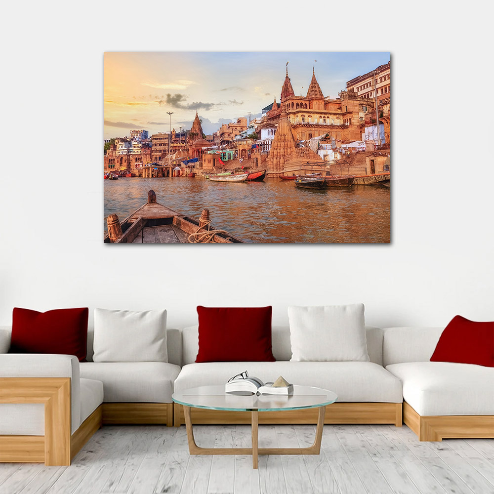 Ganga River Varanasi North Ind - Home Decor Varanasi reseña y precio