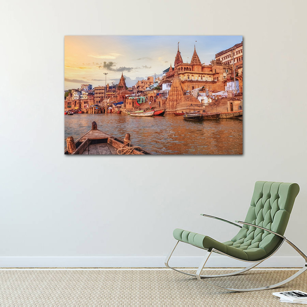 Ganga River Varanasi North Ind - Home Decor Varanasi reseña y precio