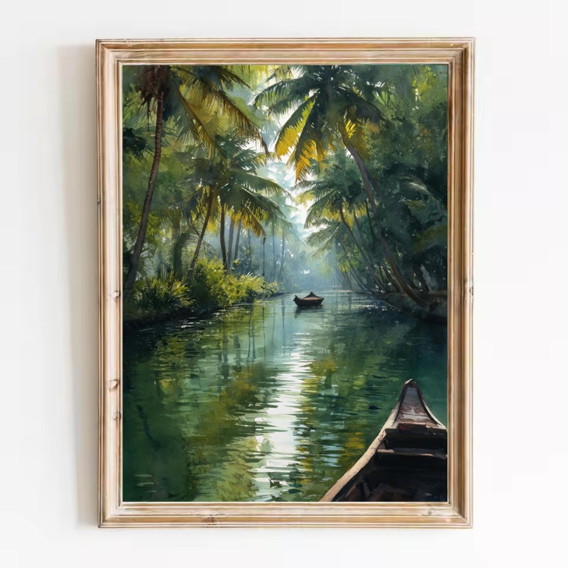 Watercolor World Travel Landsc - Home Decor Bali reseña y precio