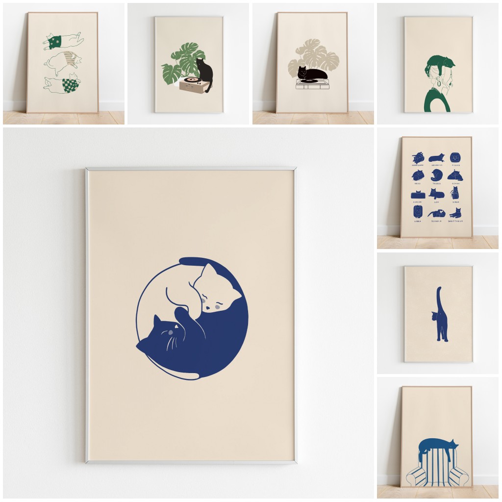 Minimalist Aesthetic Cute Anim - Home Decor Minimal reseña y precio