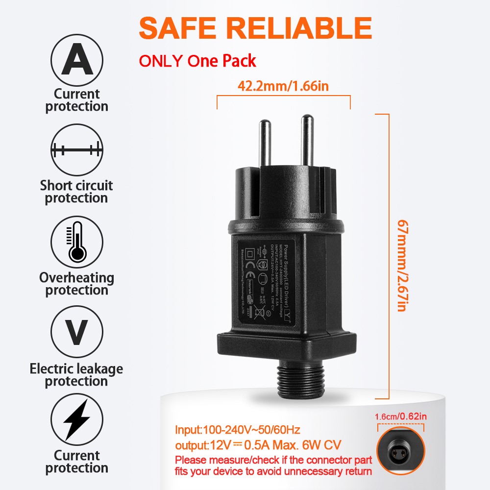 24V 12V LED Transformer Replac - String Curtain Light reseña y precio