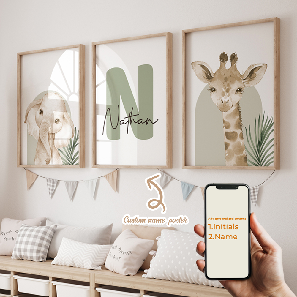 3pcs Personalized Custom Name  - Home Decor Solution reseña y precio