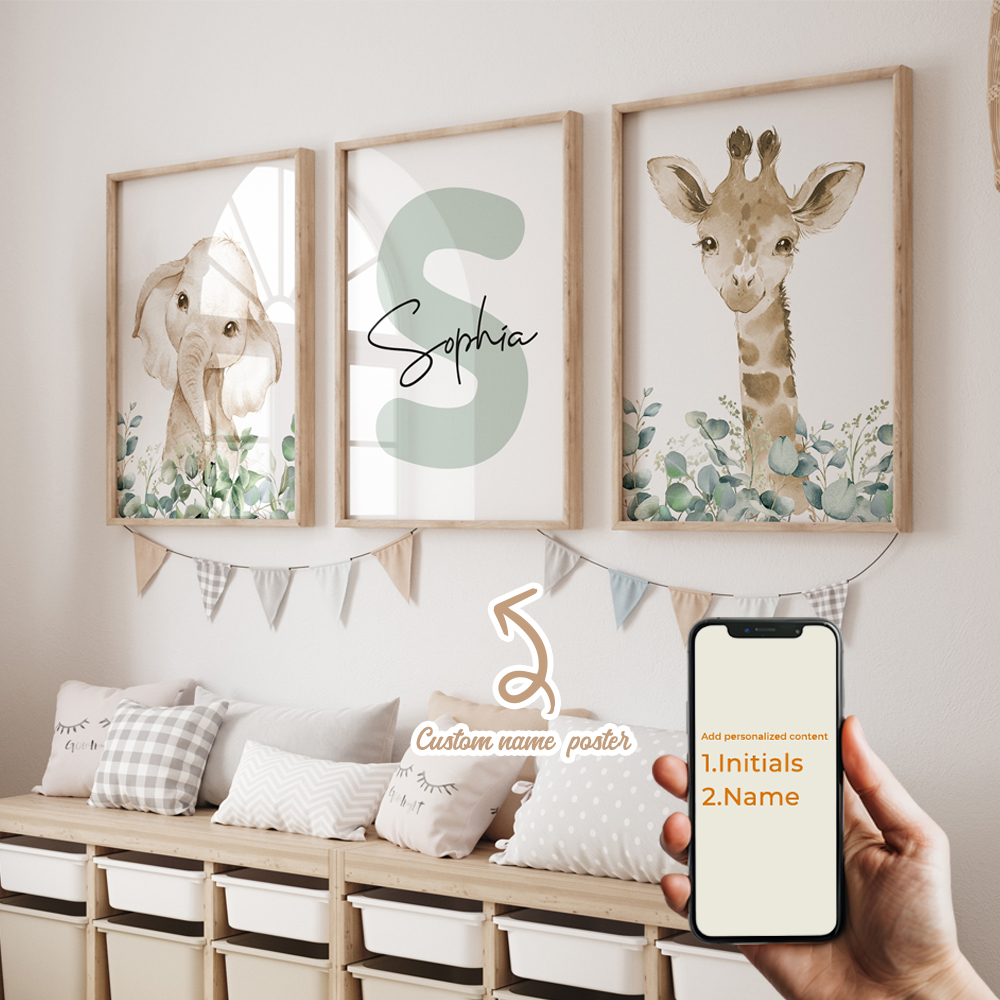 3pcs Personalized Custom Name  - Home Decor Solution reseña y precio