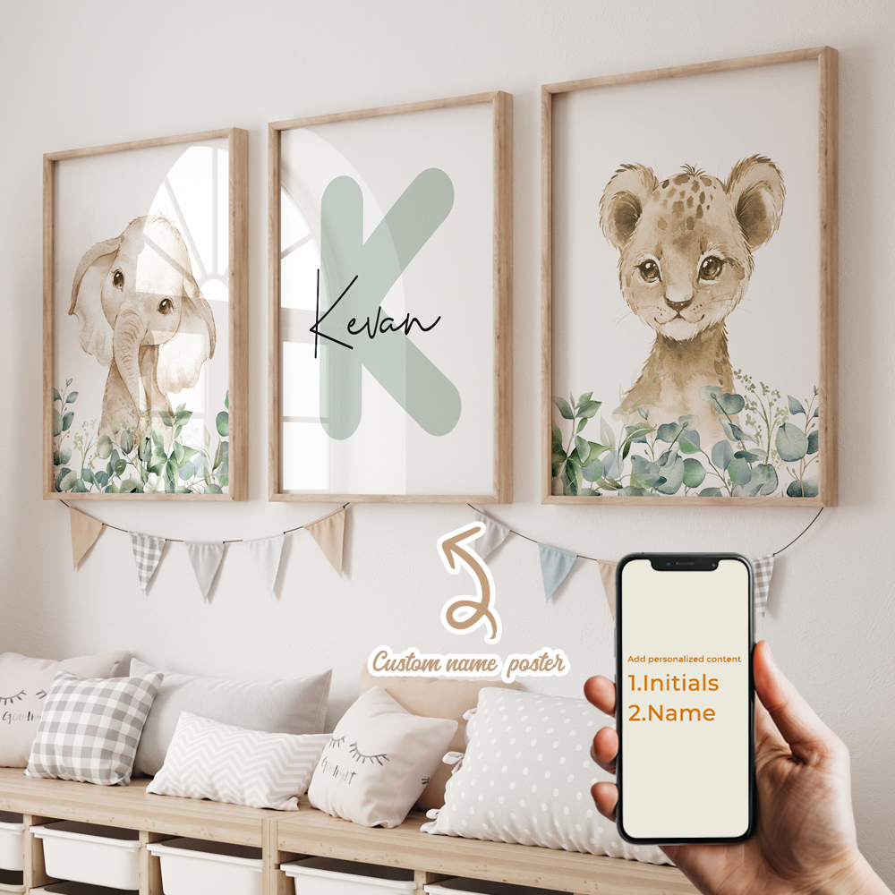 3pcs Personalized Custom Name  - Home Decor Solution reseña y precio