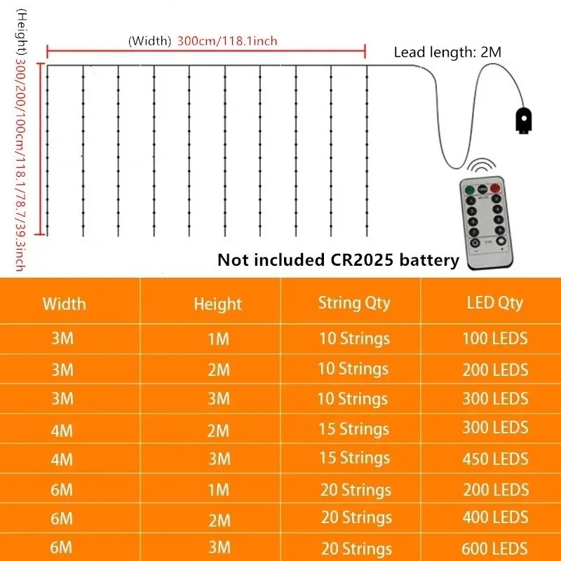 3m/4m/6m USB Power Curtain Str - String Curtain Light reseña y precio