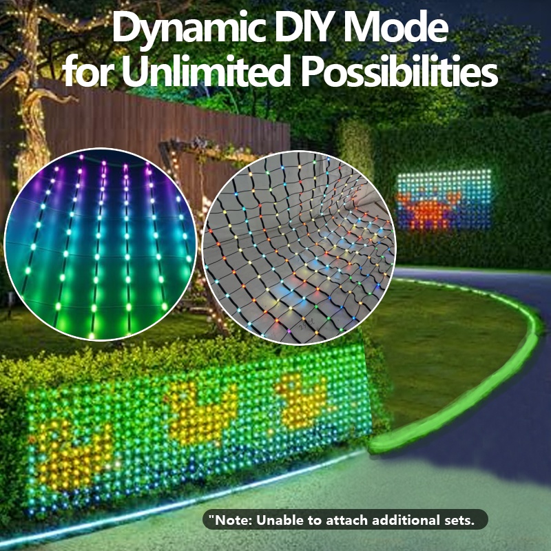 RGB Mesh Lights LED String Wat - String Curtain Light reseña y precio